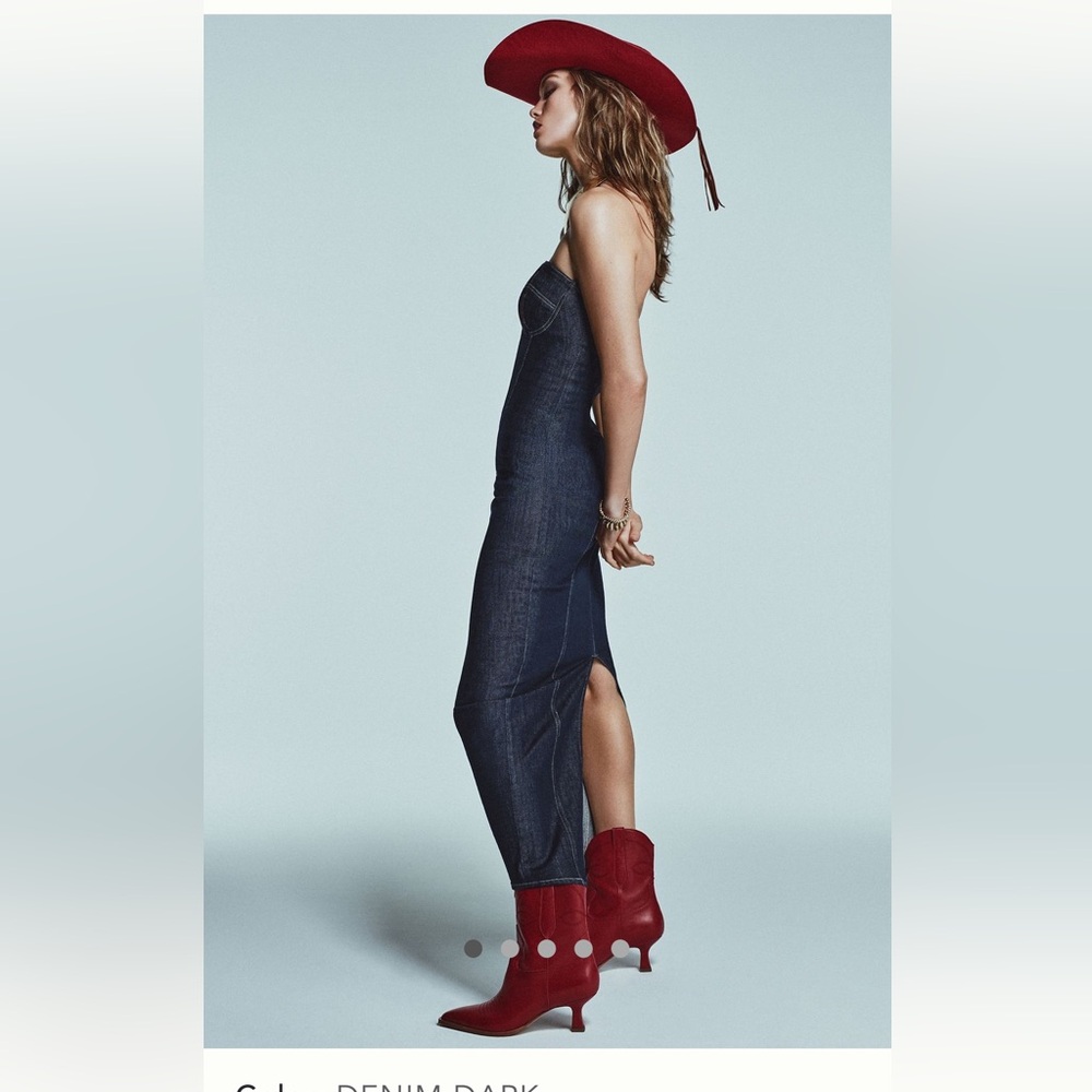 Anthropologie Gray Lab NWT denim midi